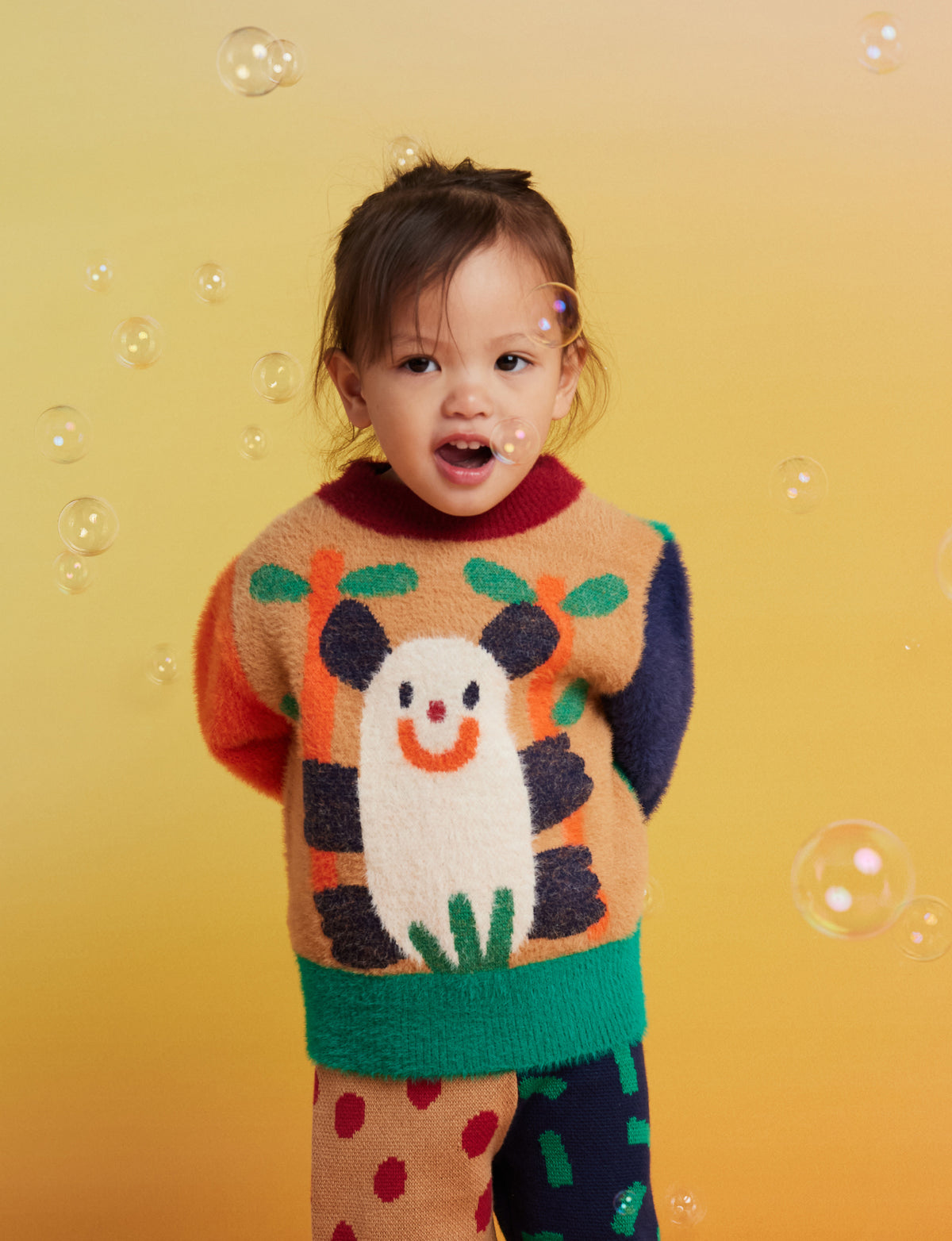 <Halcyon Nights> Fluffy Knit Jumper - Zoo Crew