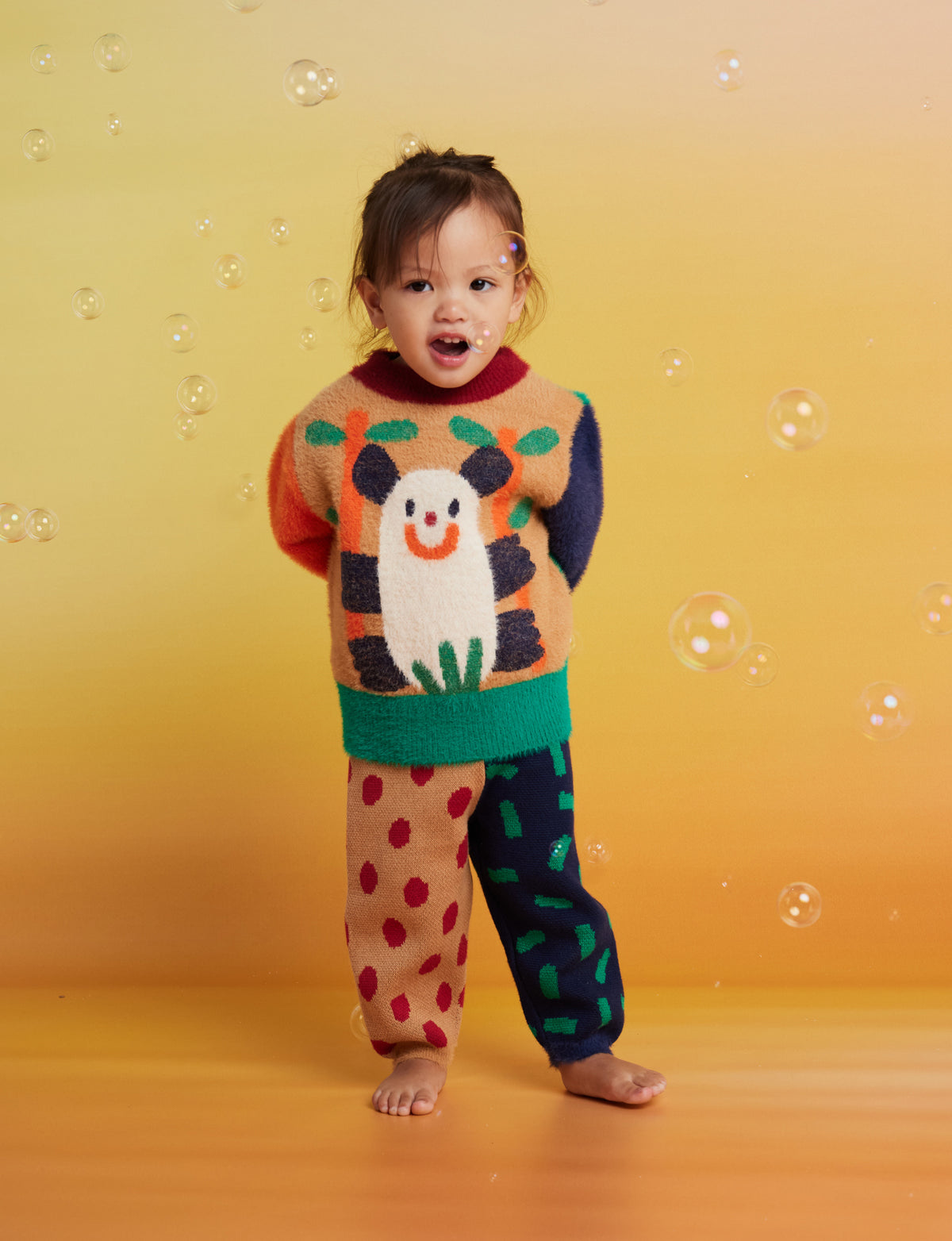 <Halcyon Nights> Fluffy Knit Jumper - Zoo Crew