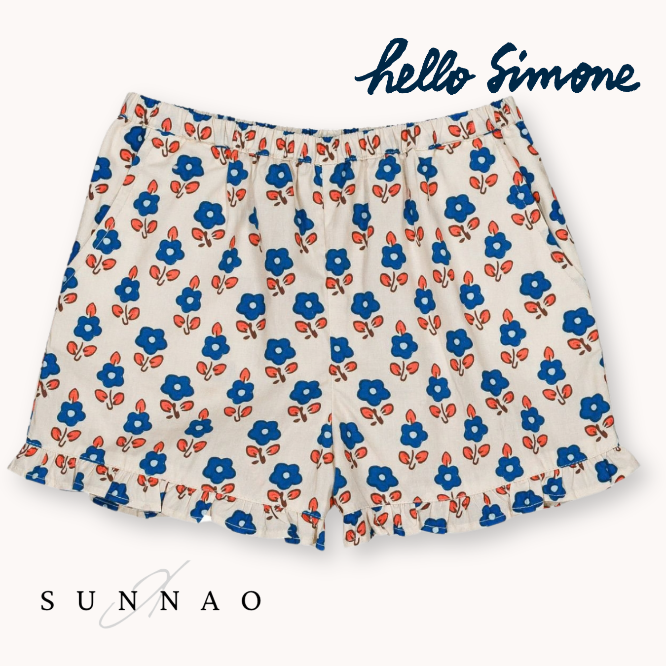 <hello simone> Dina short Sablet Blue　