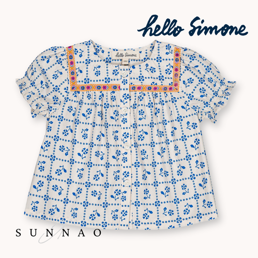 <hello simone> Lana baby blouse Fayence