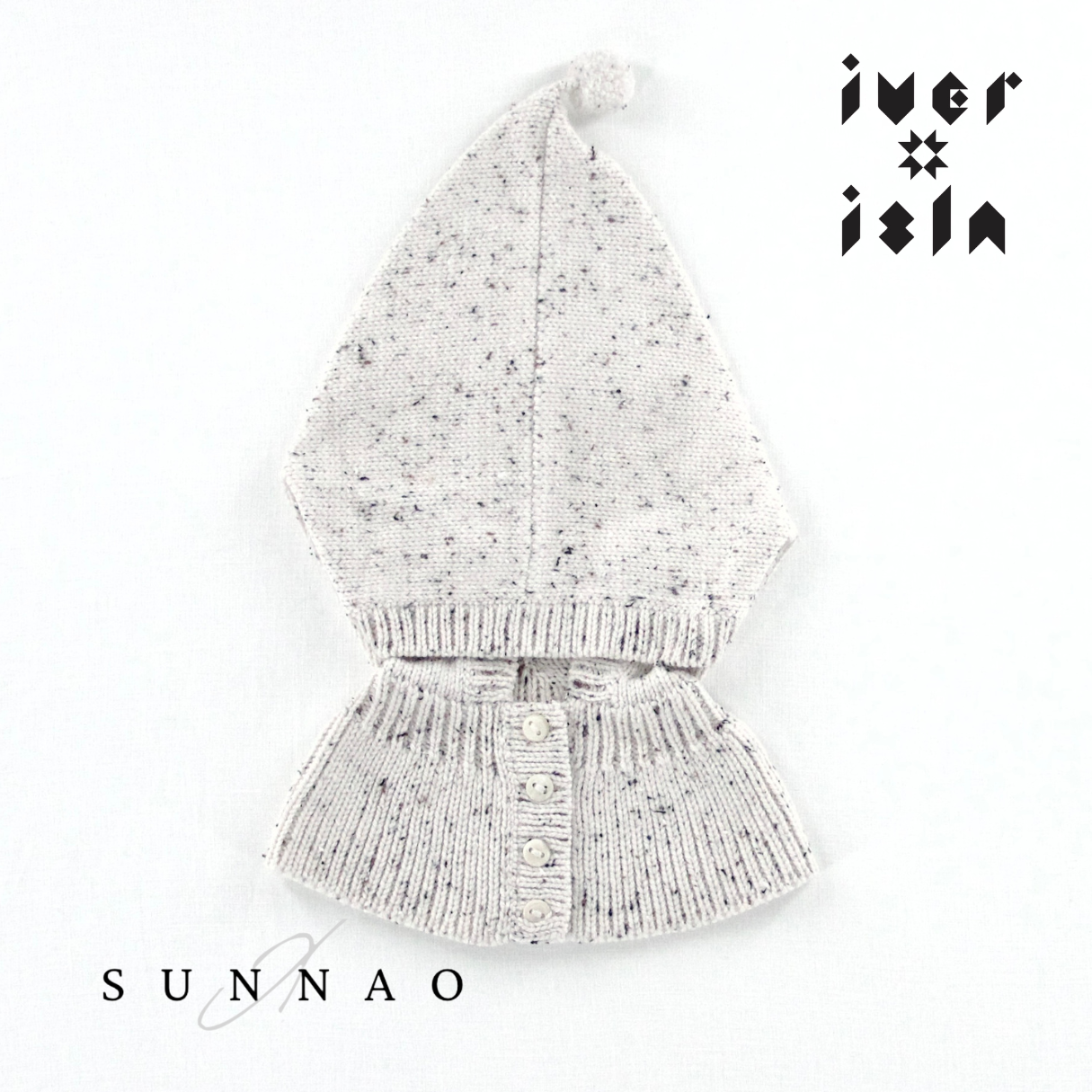 <iver and isla>  balaclava - snowdrop tweed