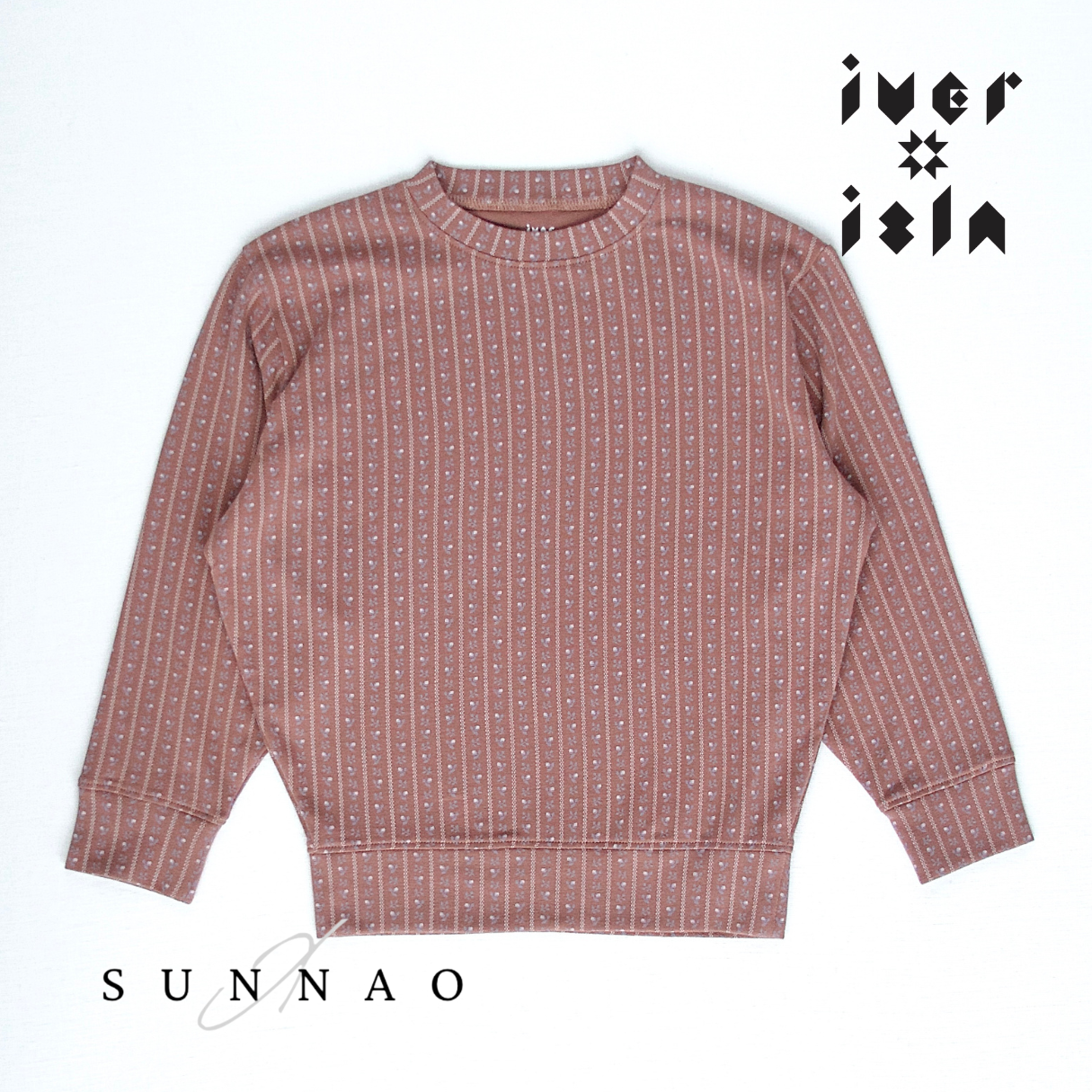 <iver and isla>  pima slouch tee - wallpaper lace floral