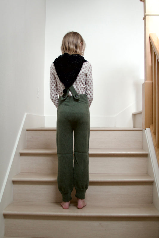 <iver and isla>  balaclava - noir tweed