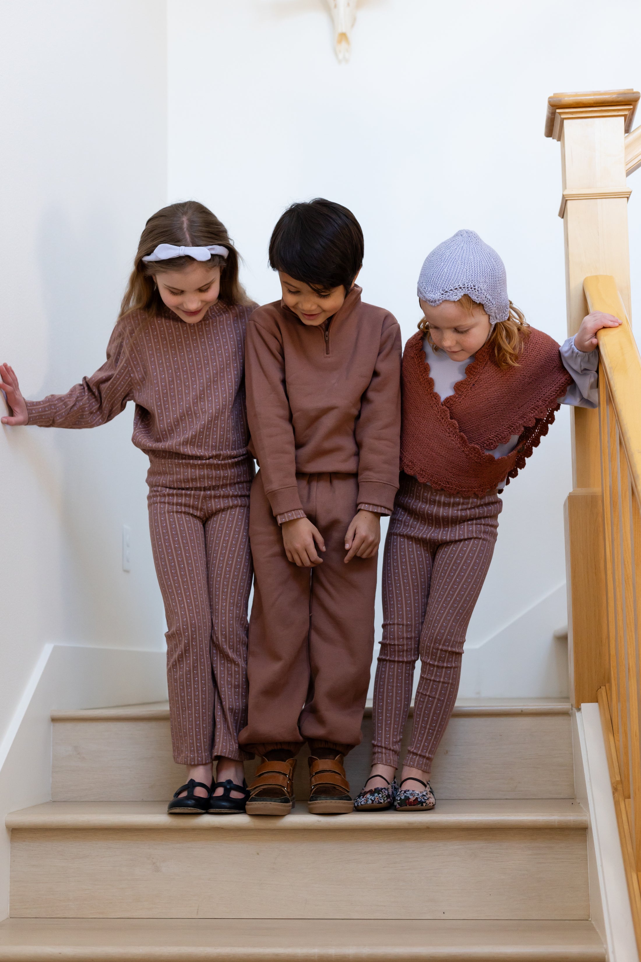 <iver and isla>  pima slouch tee - wallpaper lace floral