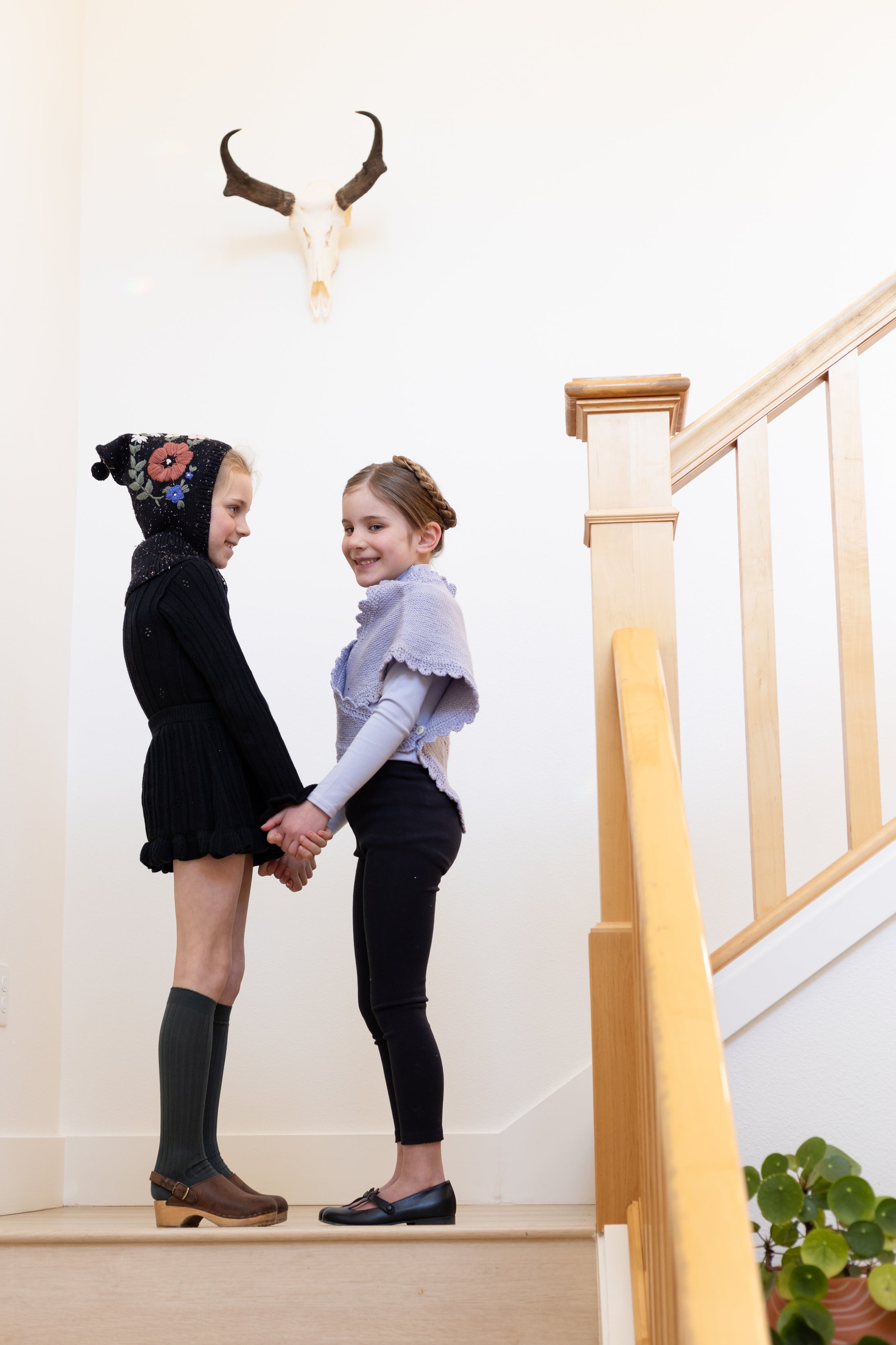 <iver and isla>  pointelle frill skirted bloomer - noir