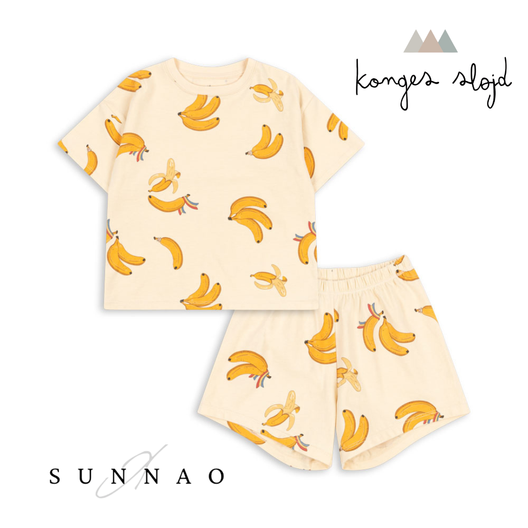 <Konges Sløjd> LIN SET GOTS - GO BANANAS（12M-6Y）