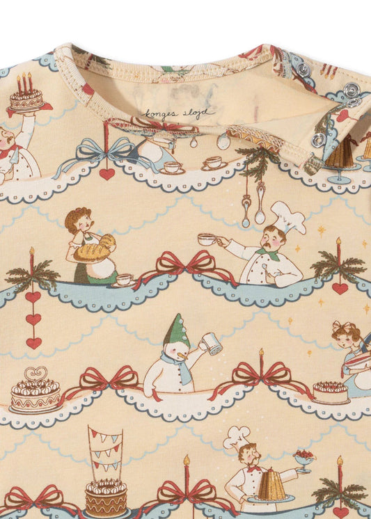 <Konges Sløjd> Xmas Pajamas - Xmas Pajamas - basic body/pants set - Sugar pie