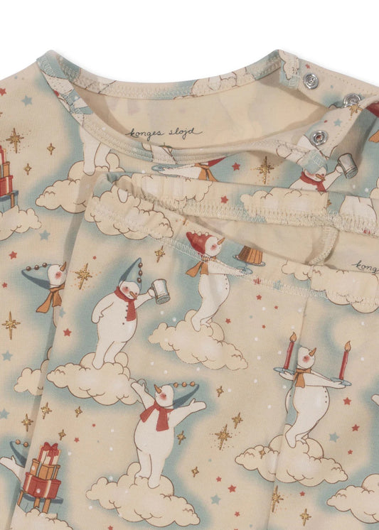 <Konges Sløjd> Xmas Pajamas - basic body/pants set - Let it snow