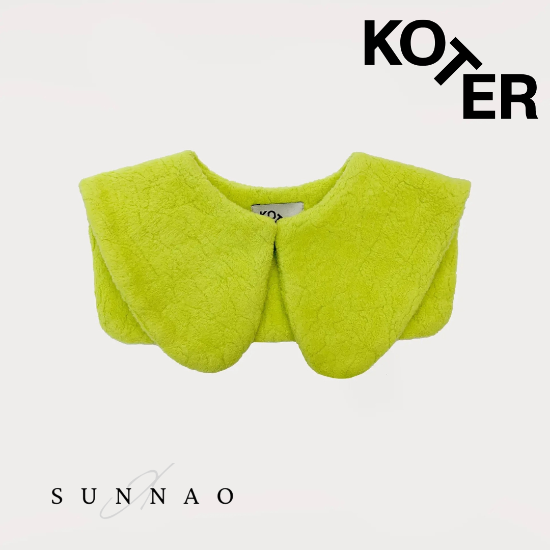 <Studio Koter> ATLAS TEDDY FLEECE COLLAR - GREEN