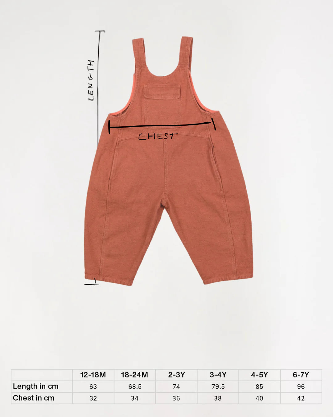 <Studio Koter> KAI OVERDYE DENIM DUNGAREES - Fusion Coral