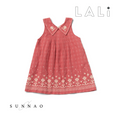 Gallery viewerに画像を読み込む, <Lali> Sofia Dress in Coral Crossstitch（2-5Y）
