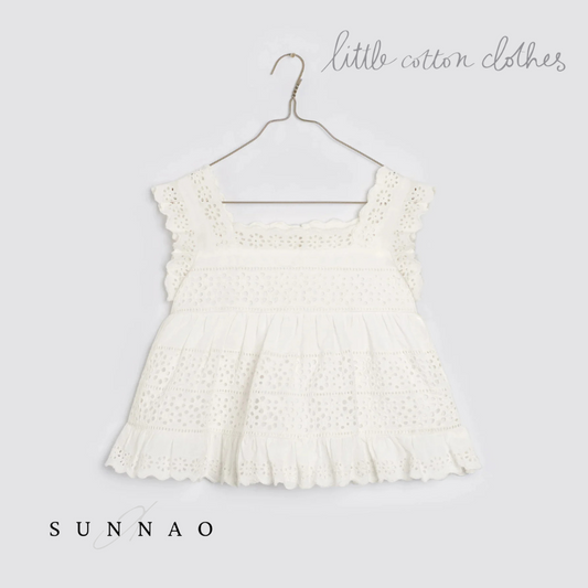 <Little Cotton Clothes> Ava Blouse - Off-white（4-5Y）