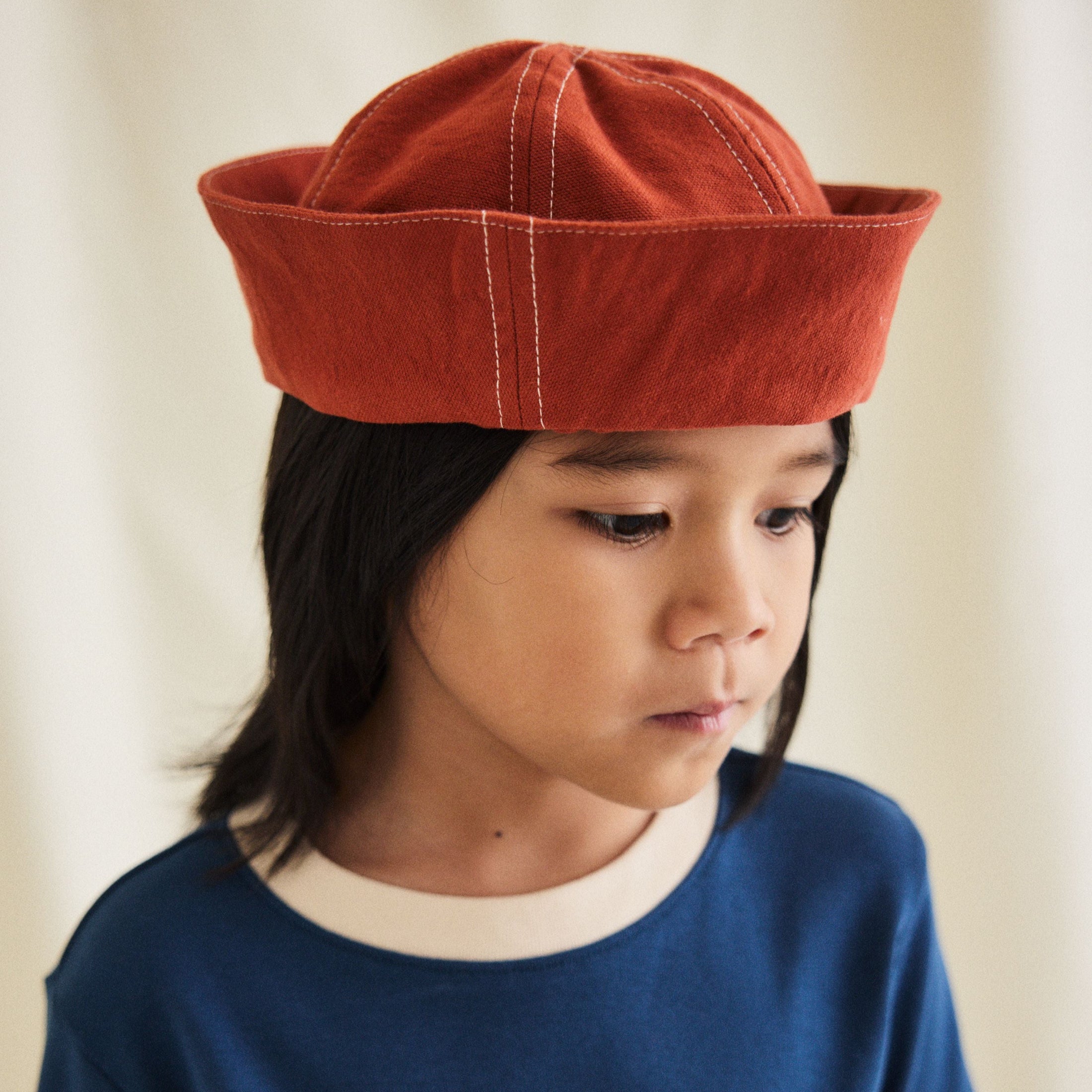 <Misha&Puff> Sunfish Sailor Hat - Claystone（2-8Y）