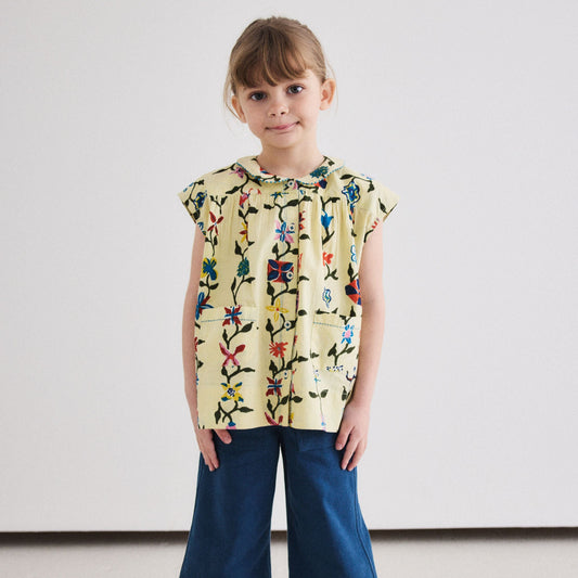 <Misha&Puff> Nanna Tunic - Alabaster Botanica（18M-5Y）