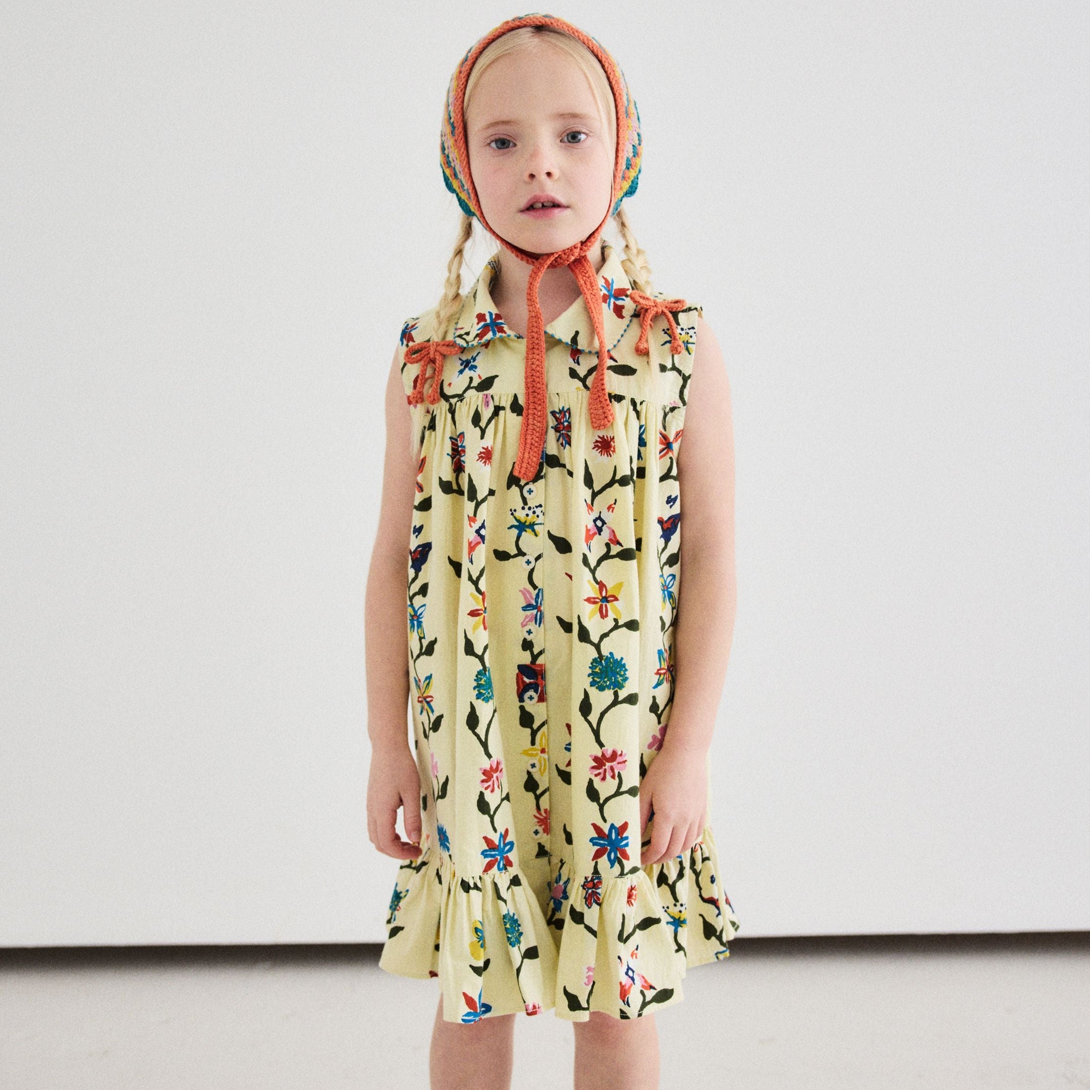 <Misha&Puff> Yelena Dress - Alabaster Botanica（2-6Y）