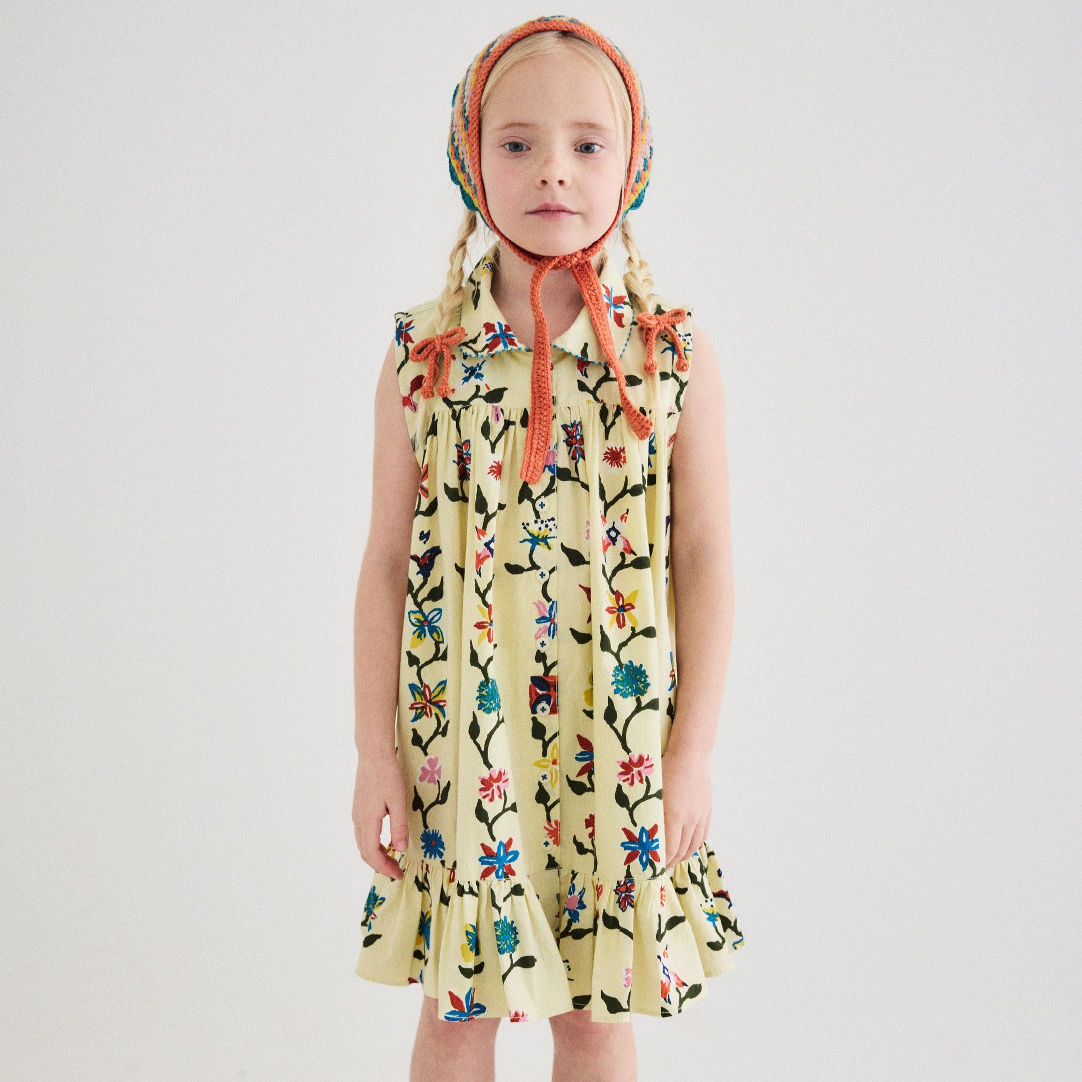 <Misha&Puff> Yelena Dress - Alabaster Botanica（2-6Y）