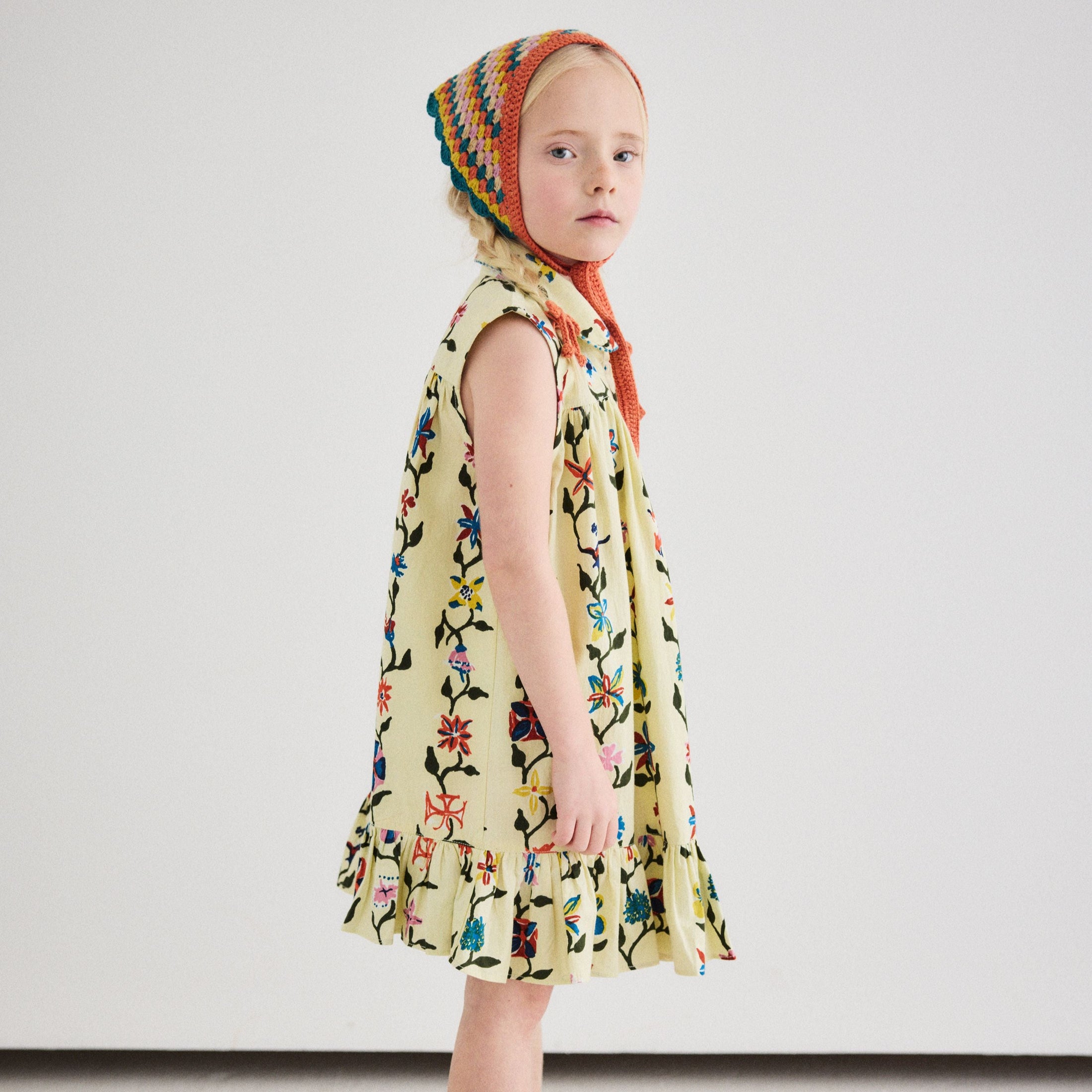 <Misha&Puff> Yelena Dress - Alabaster Botanica（2-6Y）