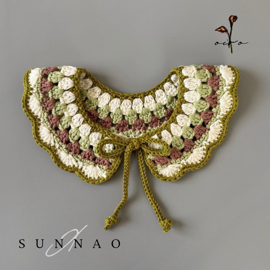 <SUNNAO SQUARE> oiro - Cotton coller PETAL - PISTACHIO