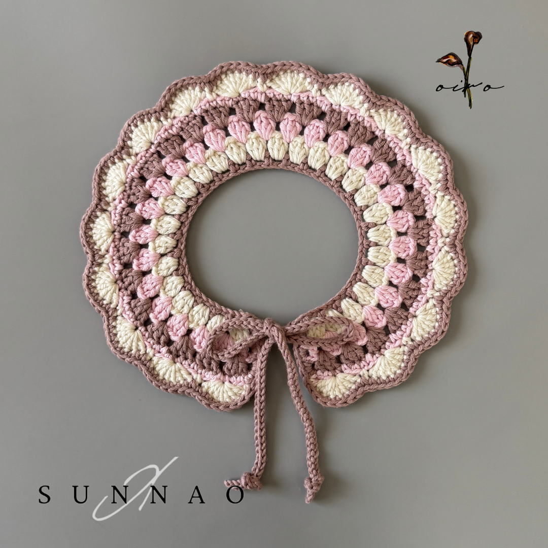 <SUNNAO SQUARE> oiro - Cotton coller PETAL - DUSTYROSE