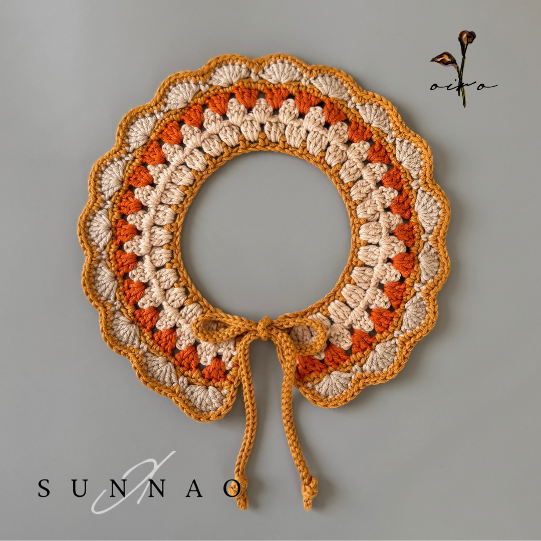 <SUNNAO SQUARE> oiro - Cotton coller POPPY - HONEY