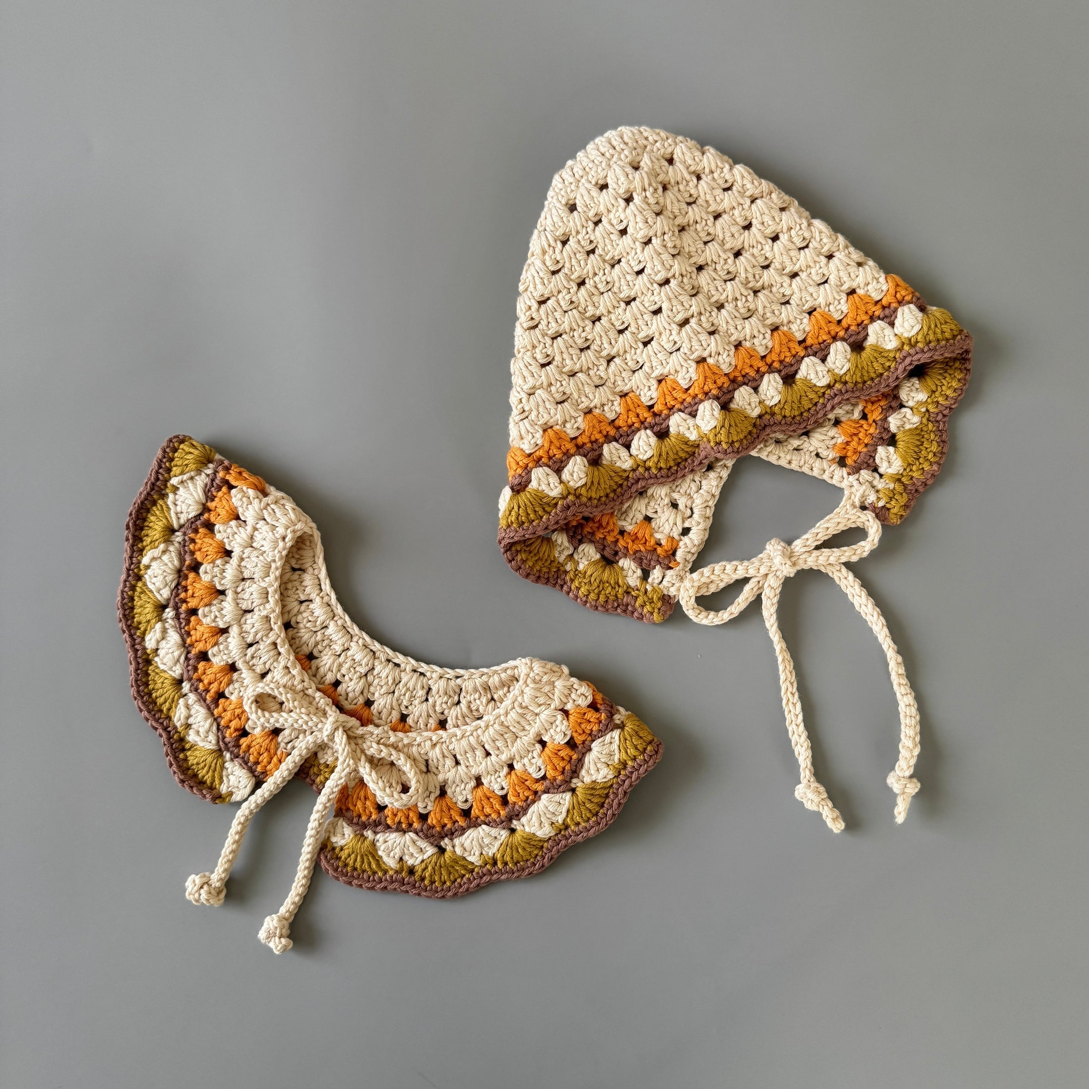 <SUNNAO SQUARE> oiro - Cotton bonnet PETAL - MARIGOL