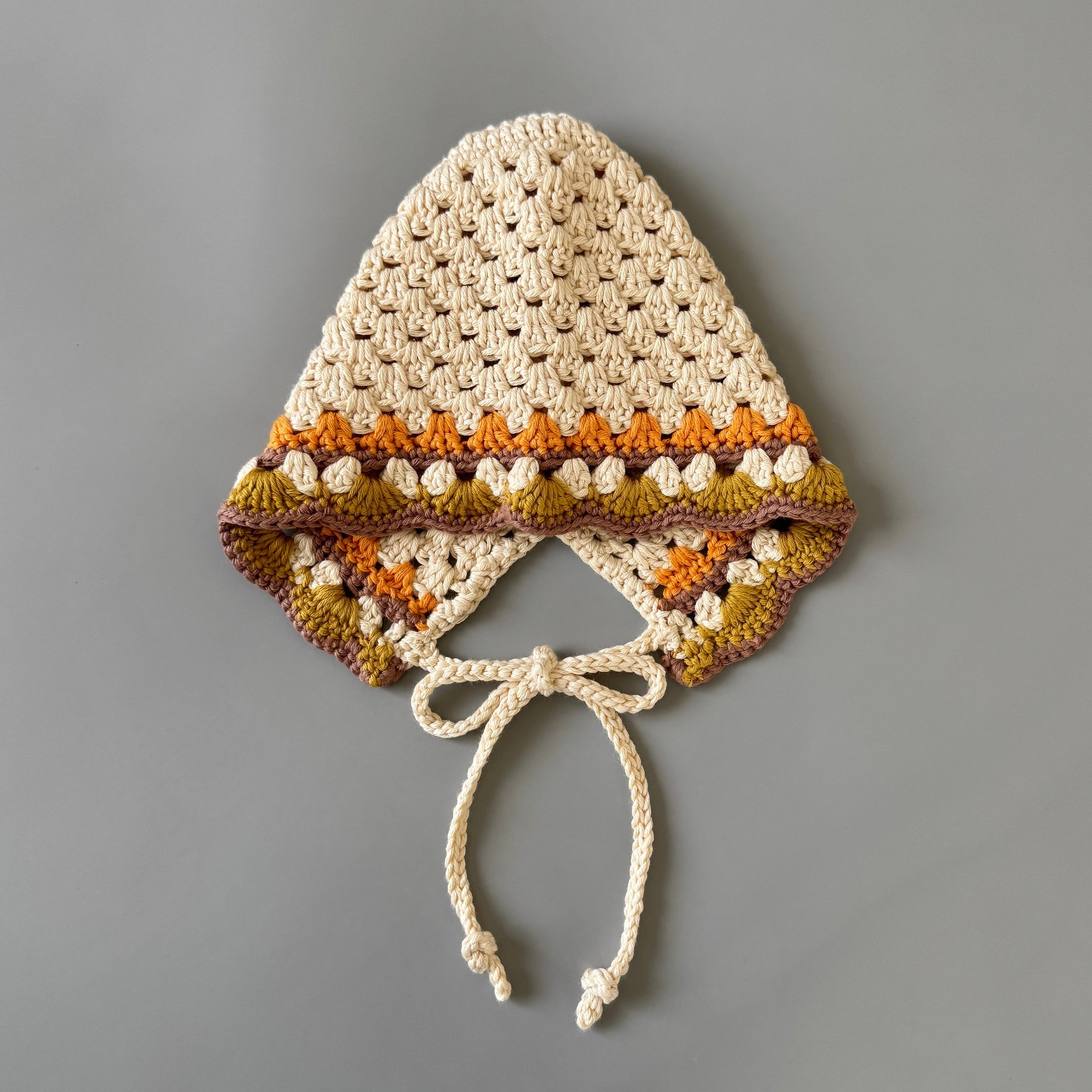 <SUNNAO SQUARE> oiro - Cotton bonnet PETAL - MARIGOL