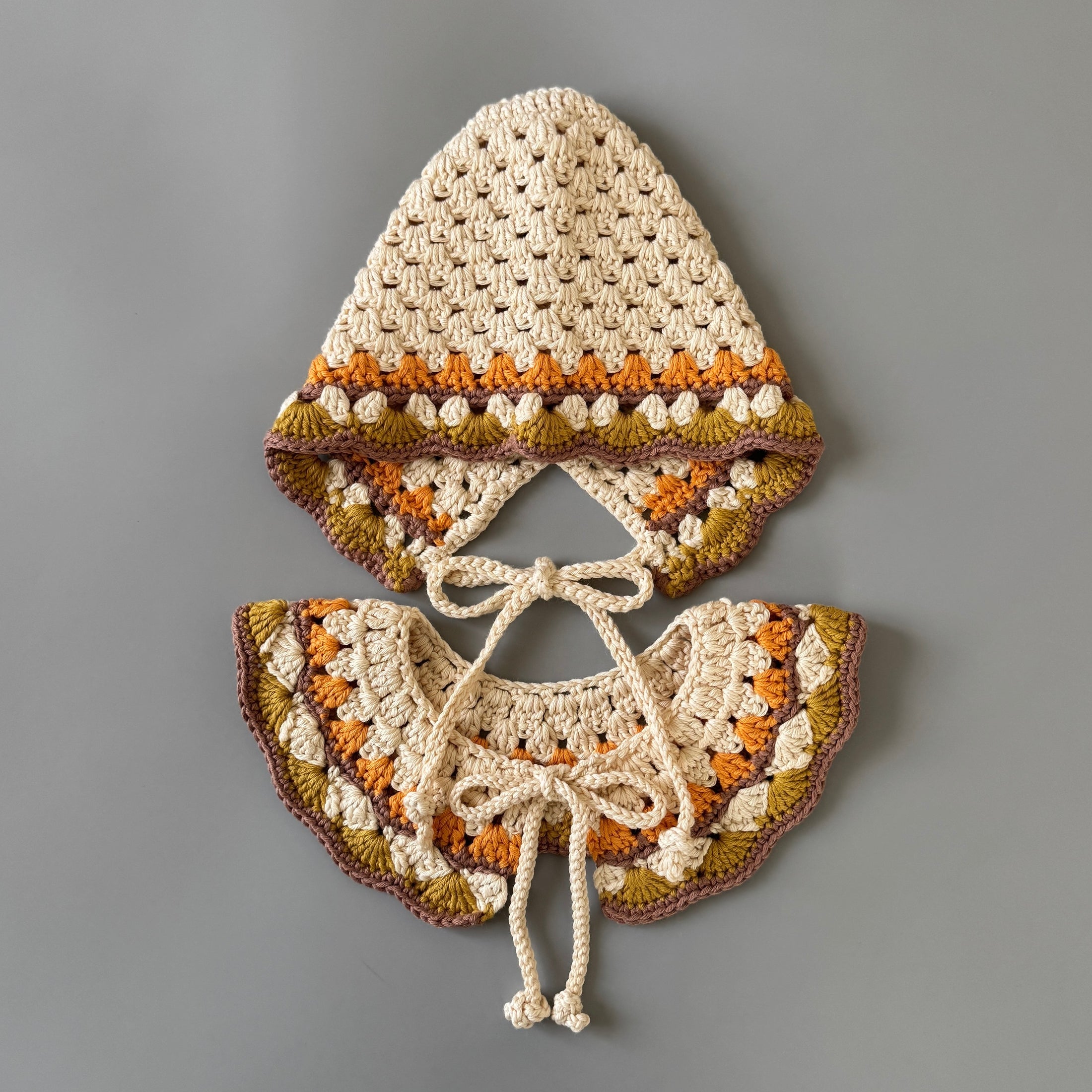 <SUNNAO SQUARE> oiro - Cotton bonnet PETAL - MARIGOL