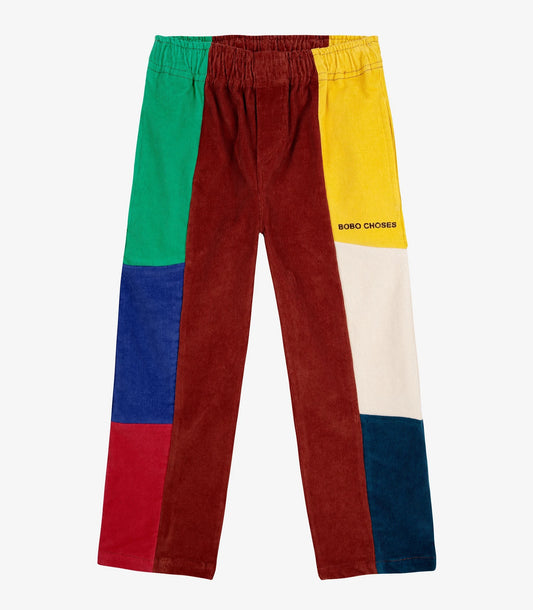 <BOBO CHOSES>Color Block Corduroy Straight Pants（2-7Y）