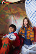 Gallery viewerに画像を読み込む, <BOBO CHOSES>Madras check jacquard crop cardigan（2-7Y）
