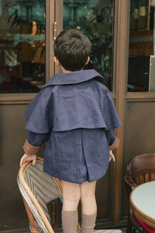 <Maison marelle>Jacket with AMOVIBLE cape SHERLOCK（24M-6Y）