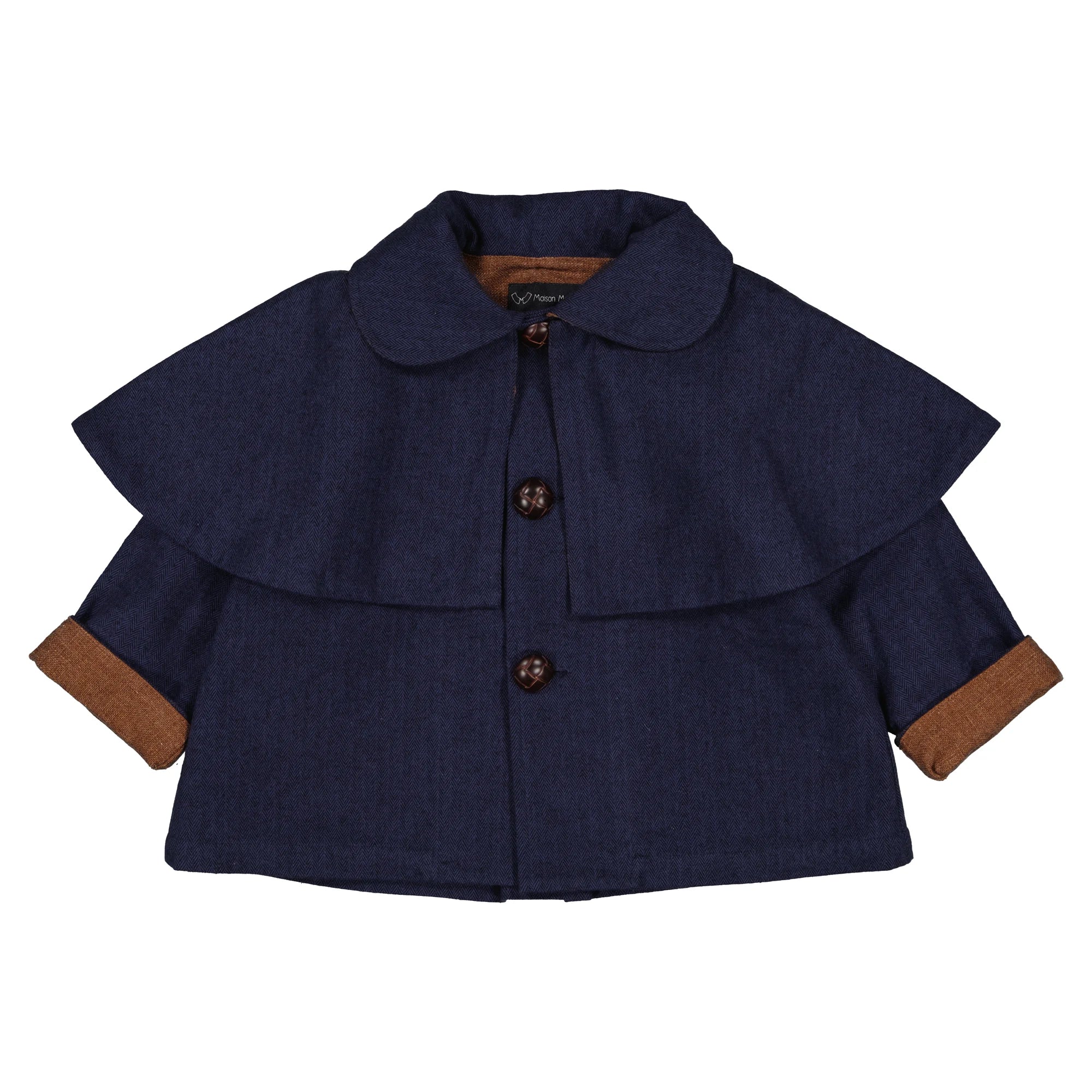 <Maison marelle>Jacket with AMOVIBLE cape SHERLOCK（24M-6Y）