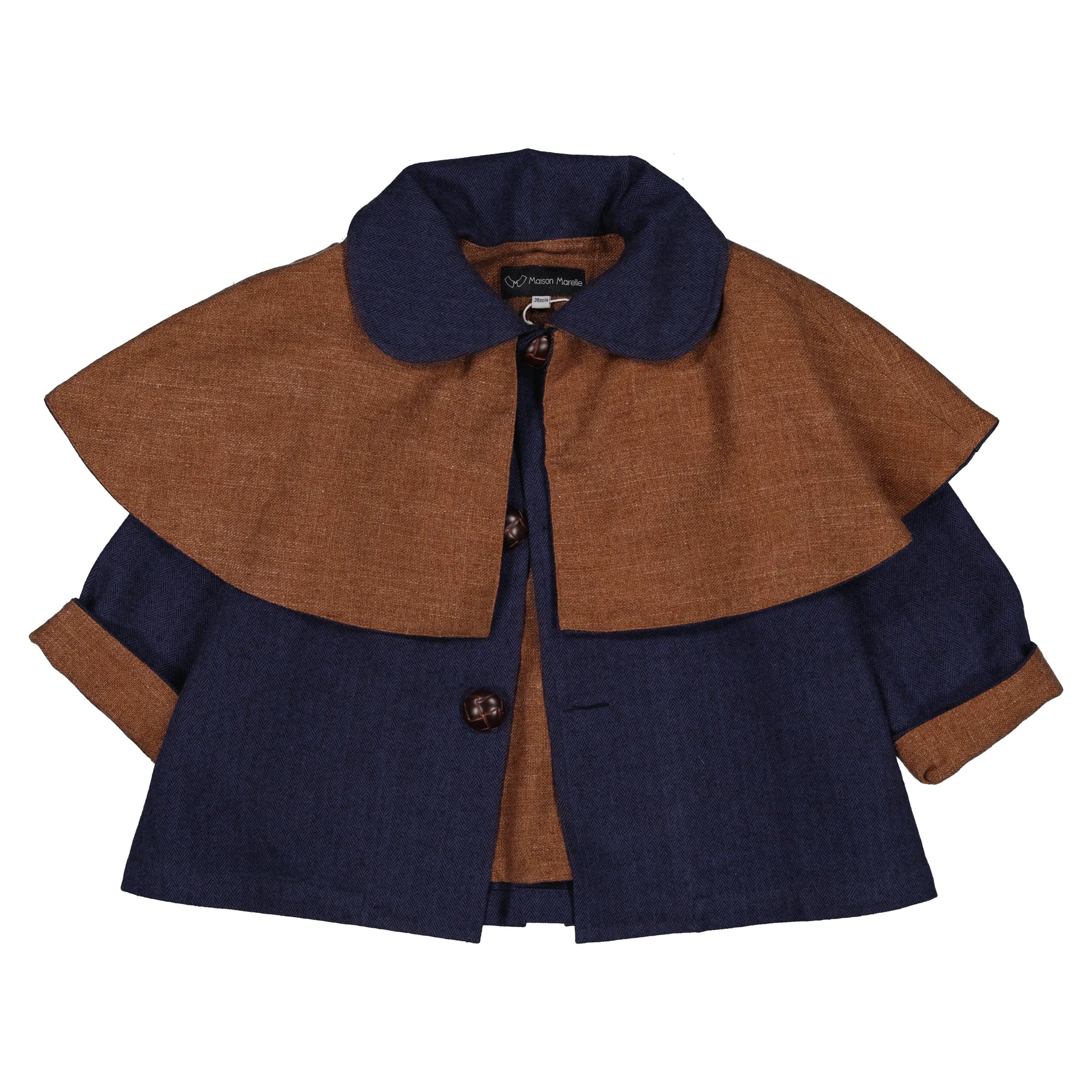 <Maison marelle>Jacket with AMOVIBLE cape SHERLOCK（24M-6Y）