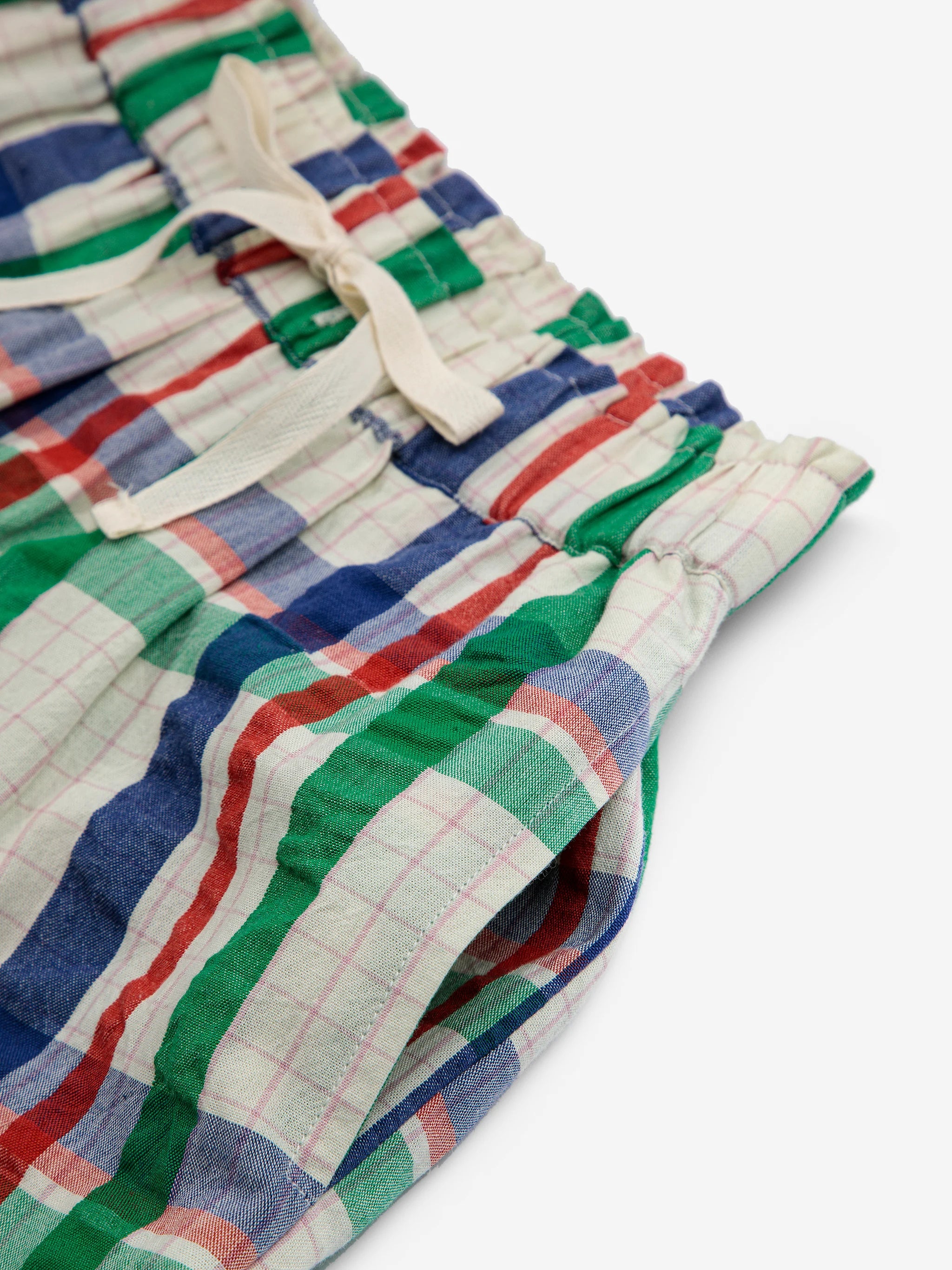 <BOBO CHOSES>Madras Checks woven bermuda shorts（2-5Y）