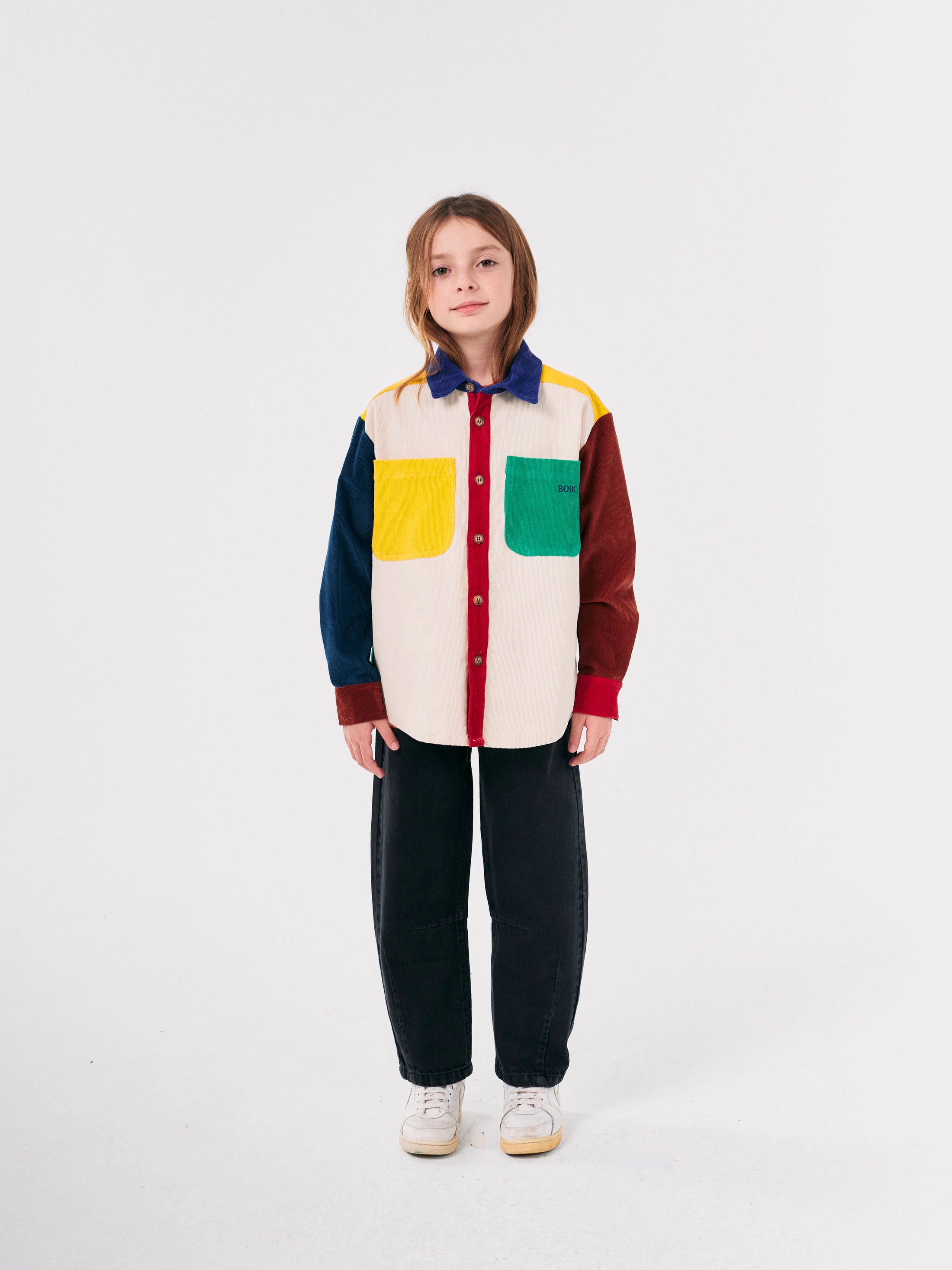 <BOBO CHOSES>Color Block Corduroy Shirt （2-7Y）