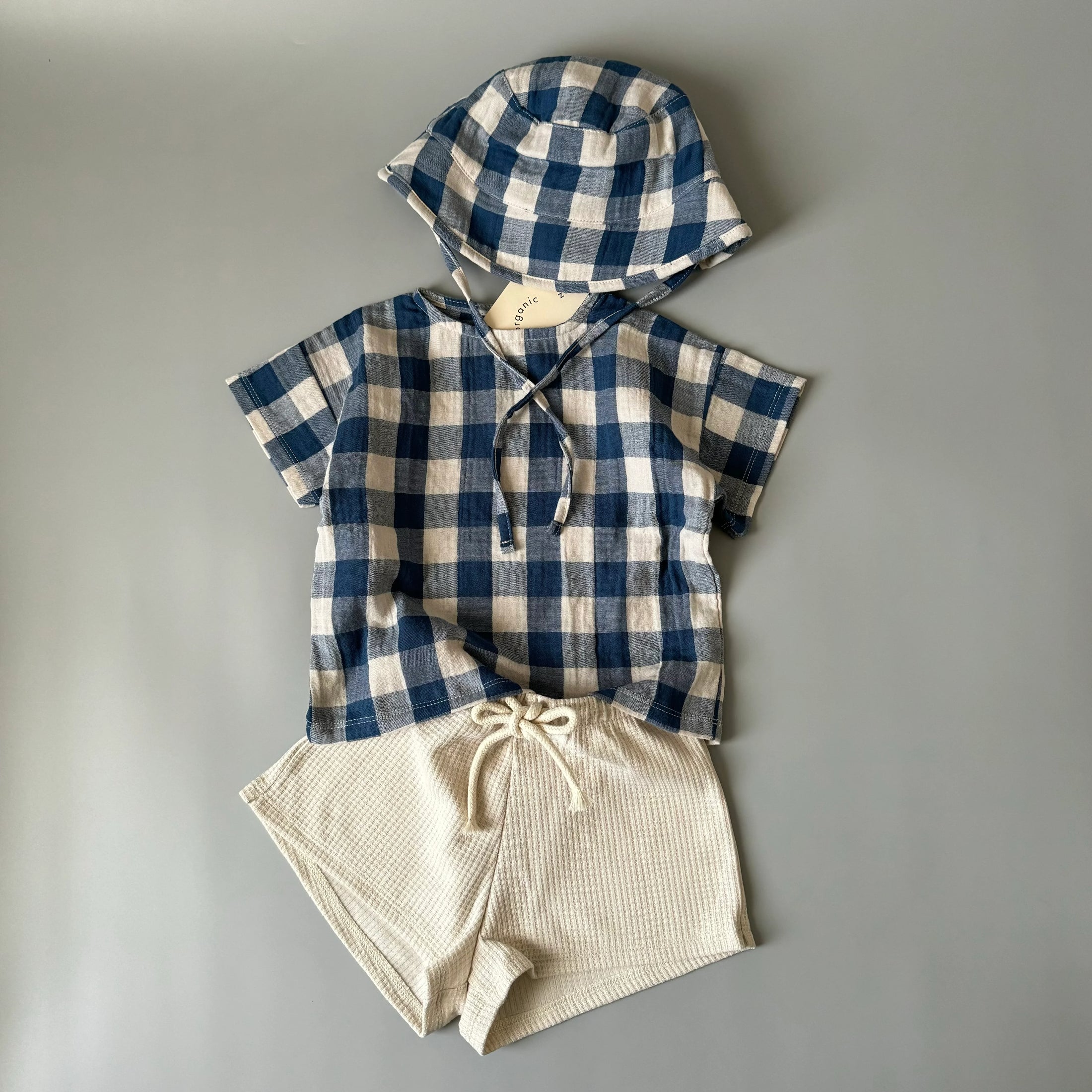 <Organic zoo> Ceramic White Waffle Rope Shorts（6-12M）