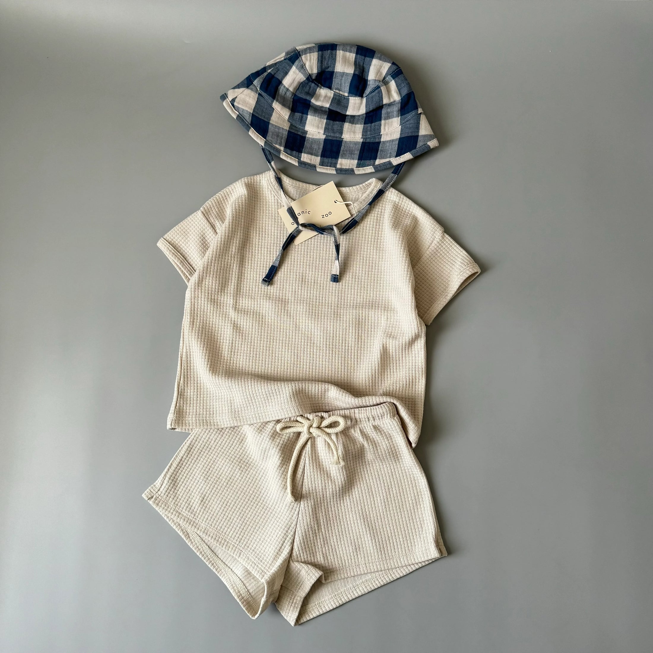 <Organic zoo> Ceramic White Waffle Rope Shorts（6M-12M）