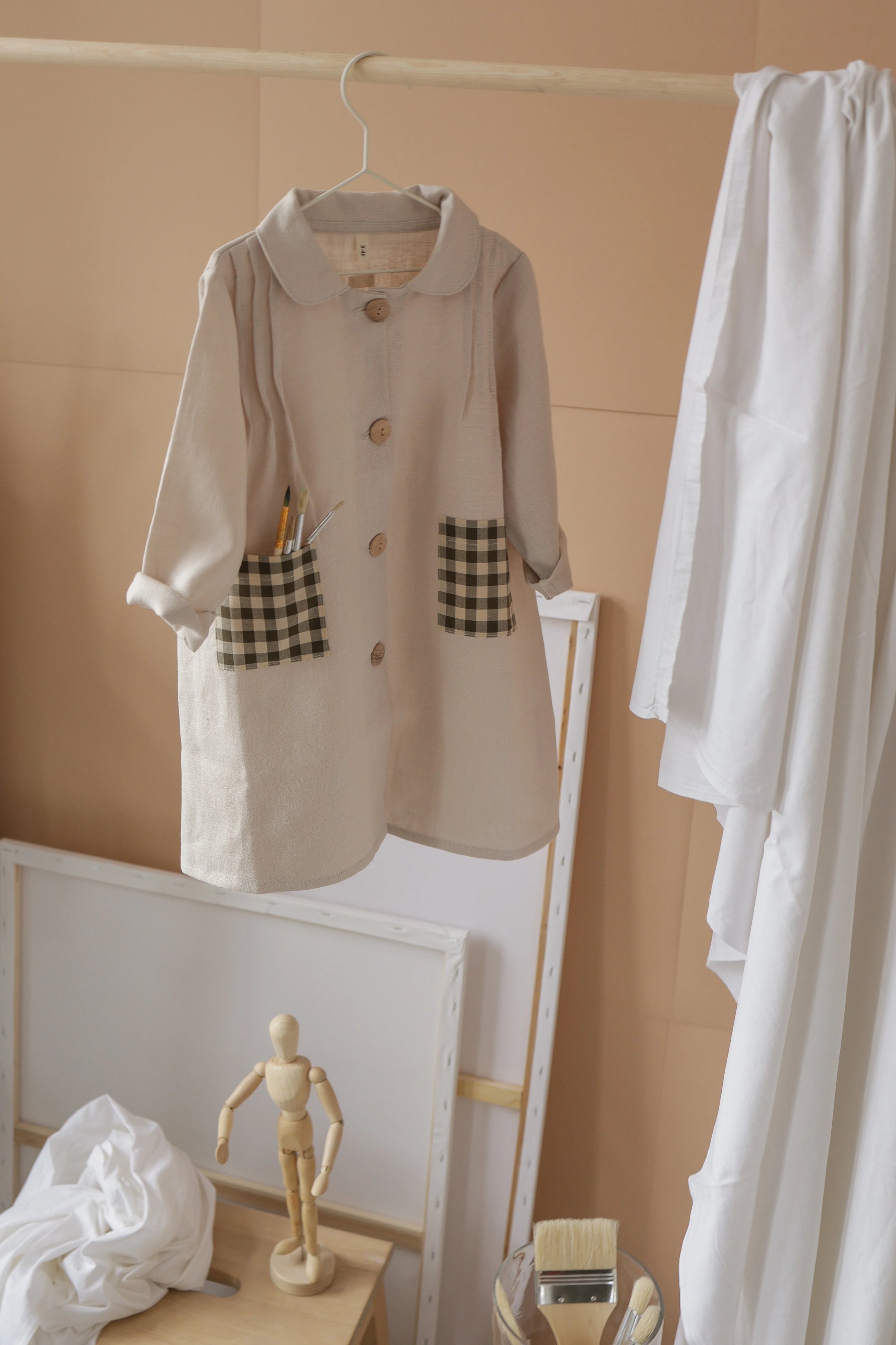 <Organic zoo> Ceramic White Potter Dress（1Y-4Y）