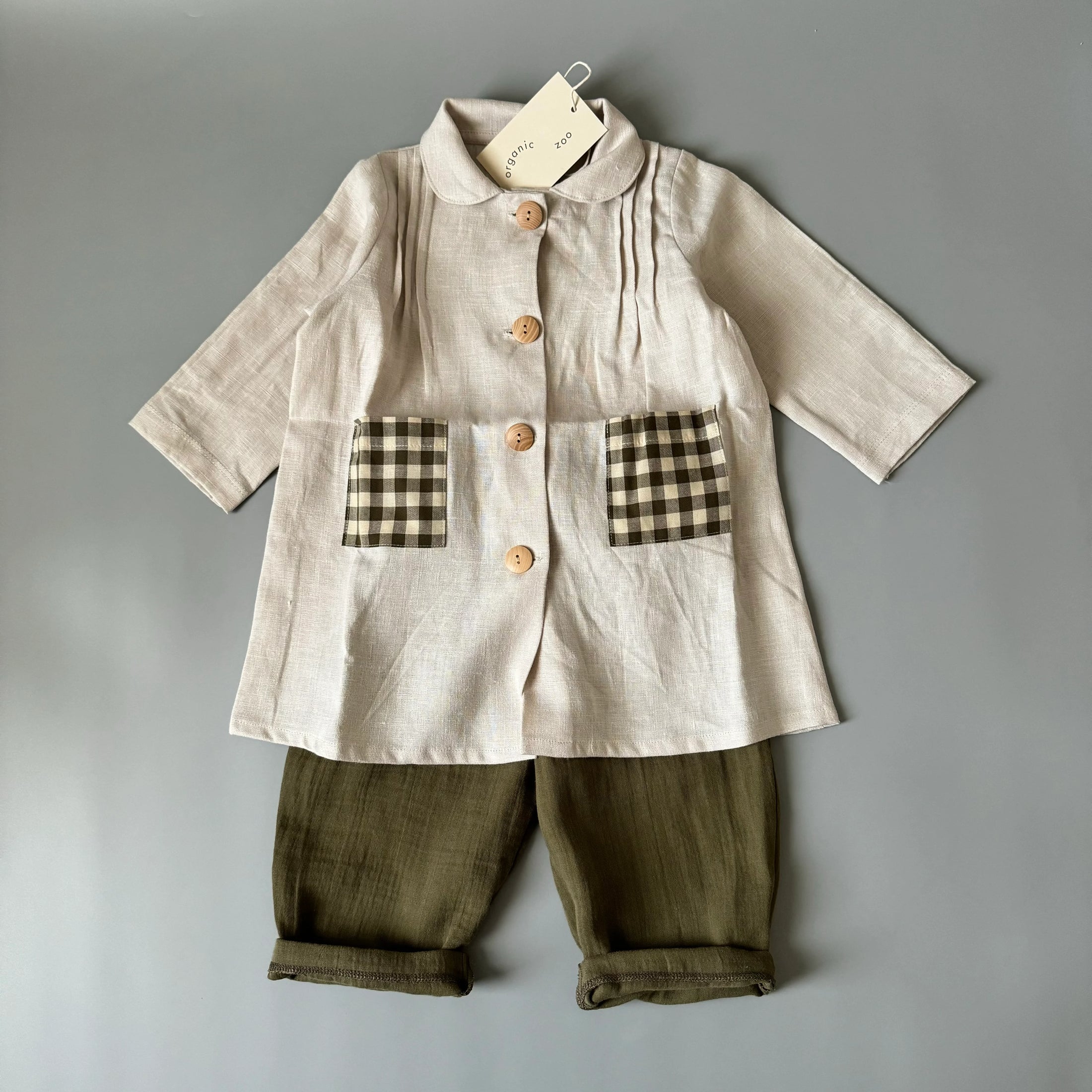 <Organic zoo> Ceramic White Potter Dress（1-4Y）