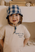 Gallery viewerに画像を読み込む, <Organic zoo> Pottery Blue Gingham Bucket Sun Hat（2-4Y）
