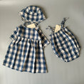 Gallery viewerに画像を読み込む, <Organic zoo> Pottery Blue Gingham Bucket Sun Hat（2-4Y）
