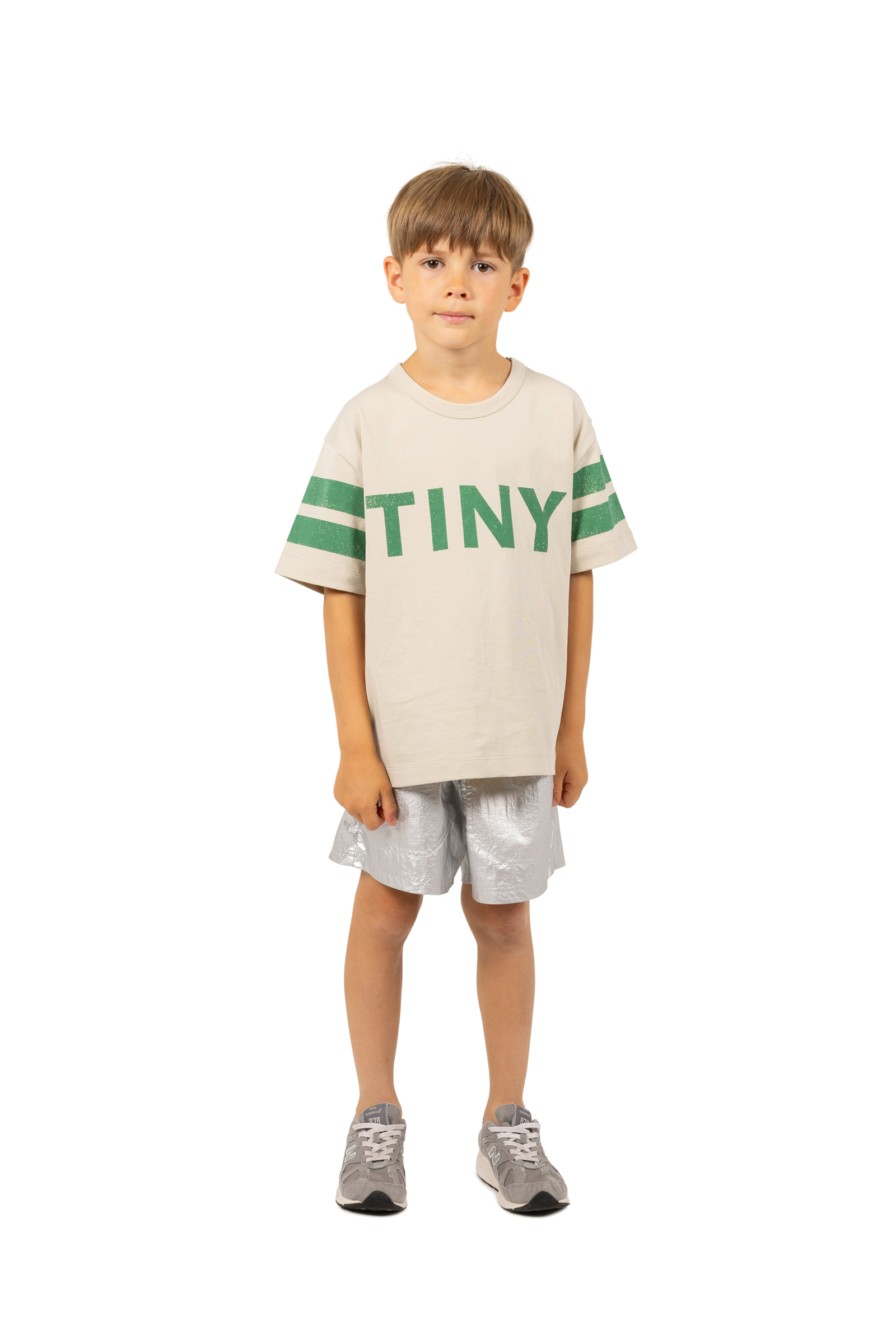 <TINYCOTTONS> STRIPES LOGO TEE（2-8Y）