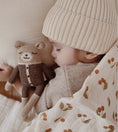 Load image into Gallery viewer, <main sauvage> Teddy knit toy - Mocha romper</main>
