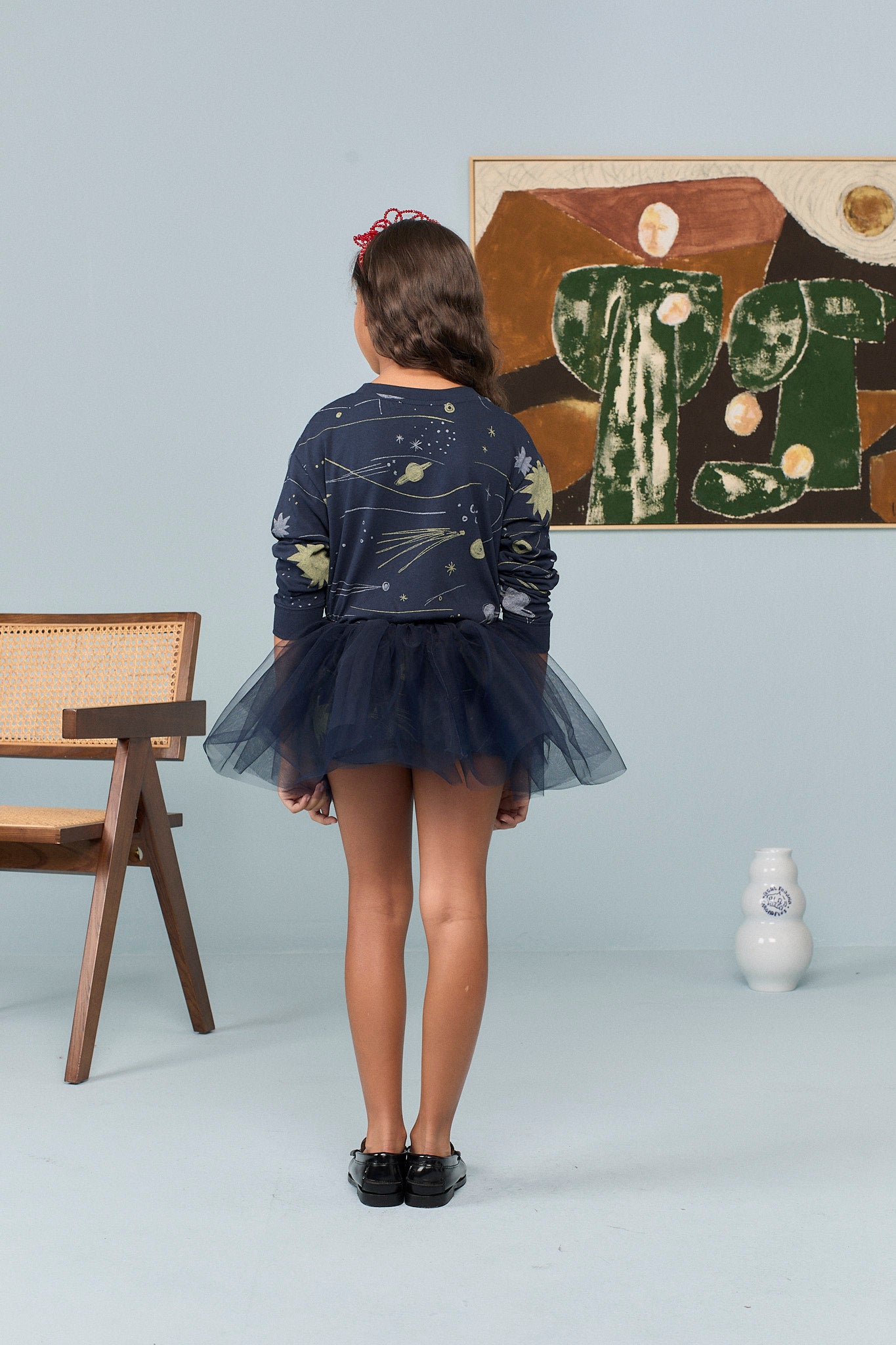 <the animals observatory> Navy Doxiepoo Skirt