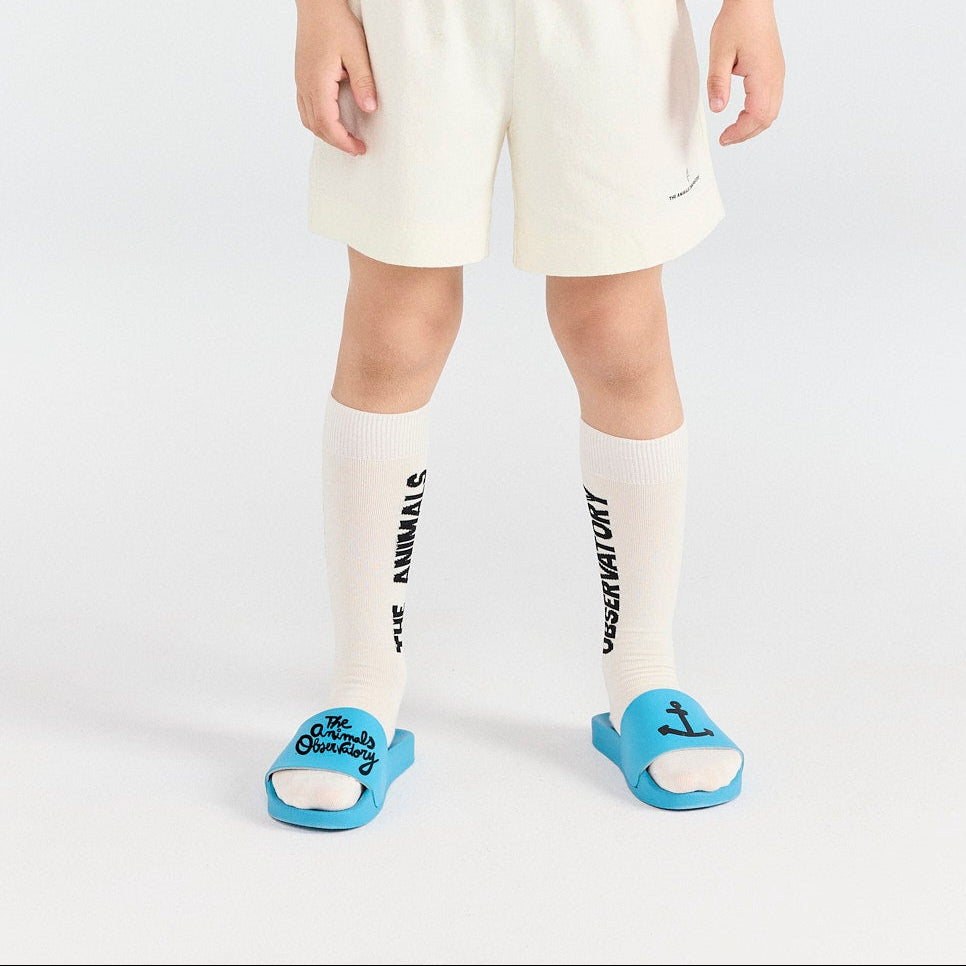 <the animals observatory> WORM KID SOCKS White Mouth　