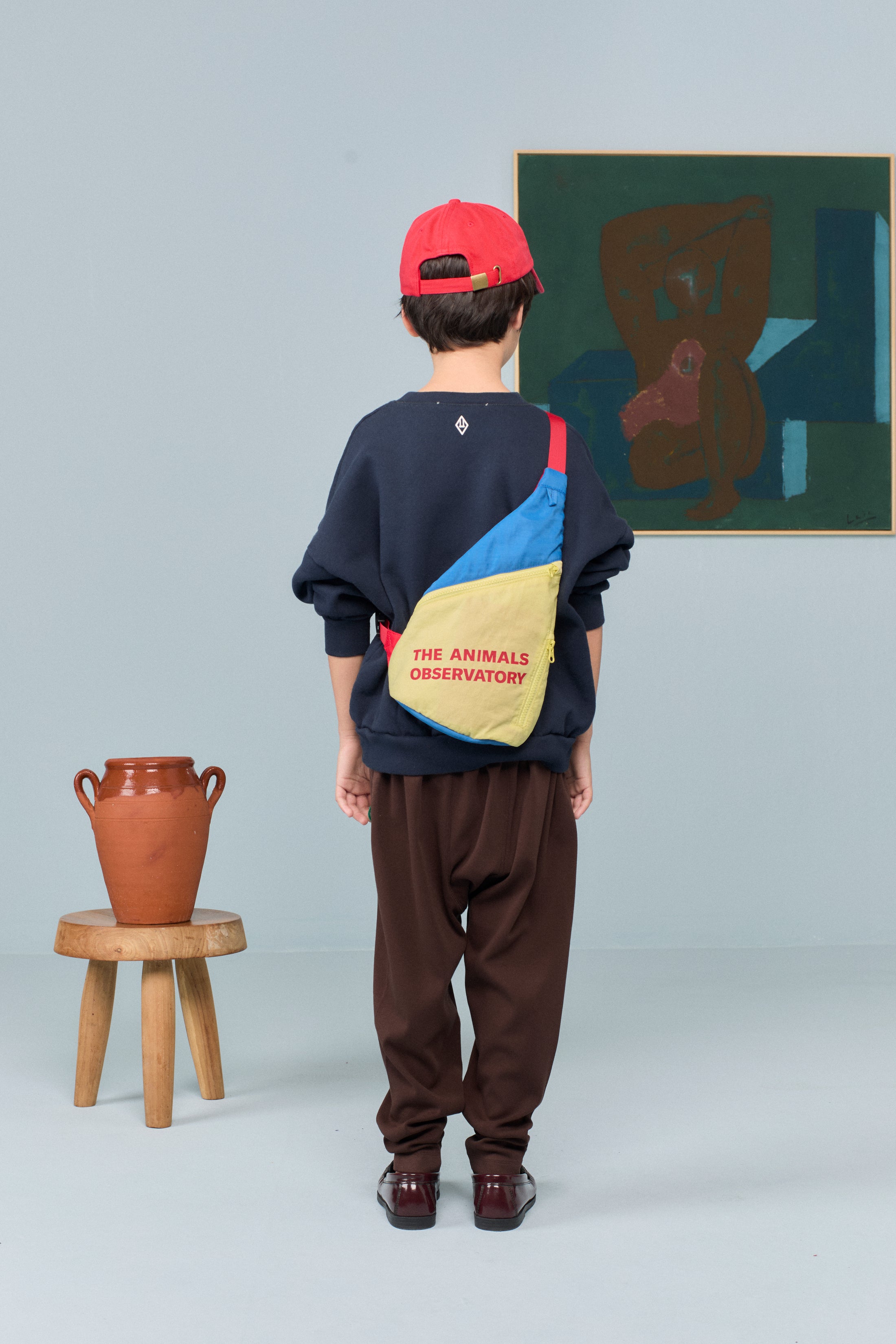 <the animals observatory> ANGELFISH KID HOODIE NAVY　