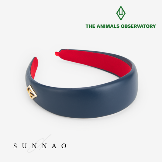 <the animals observatory> PIKA ACCESSORIES HEADBAND DEEP BLUE　