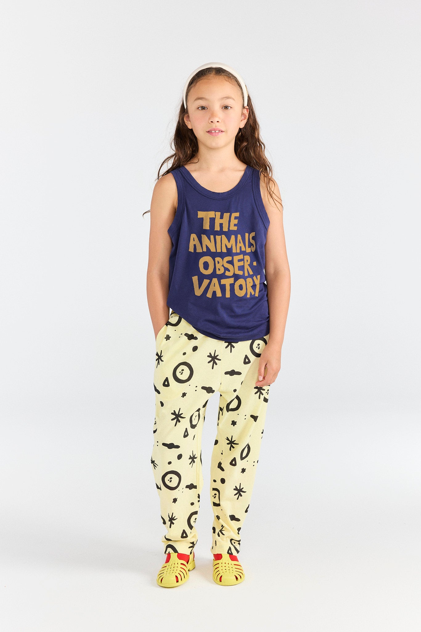 <the animals observatory> ROG KID TANK TOP DEEP BLUE