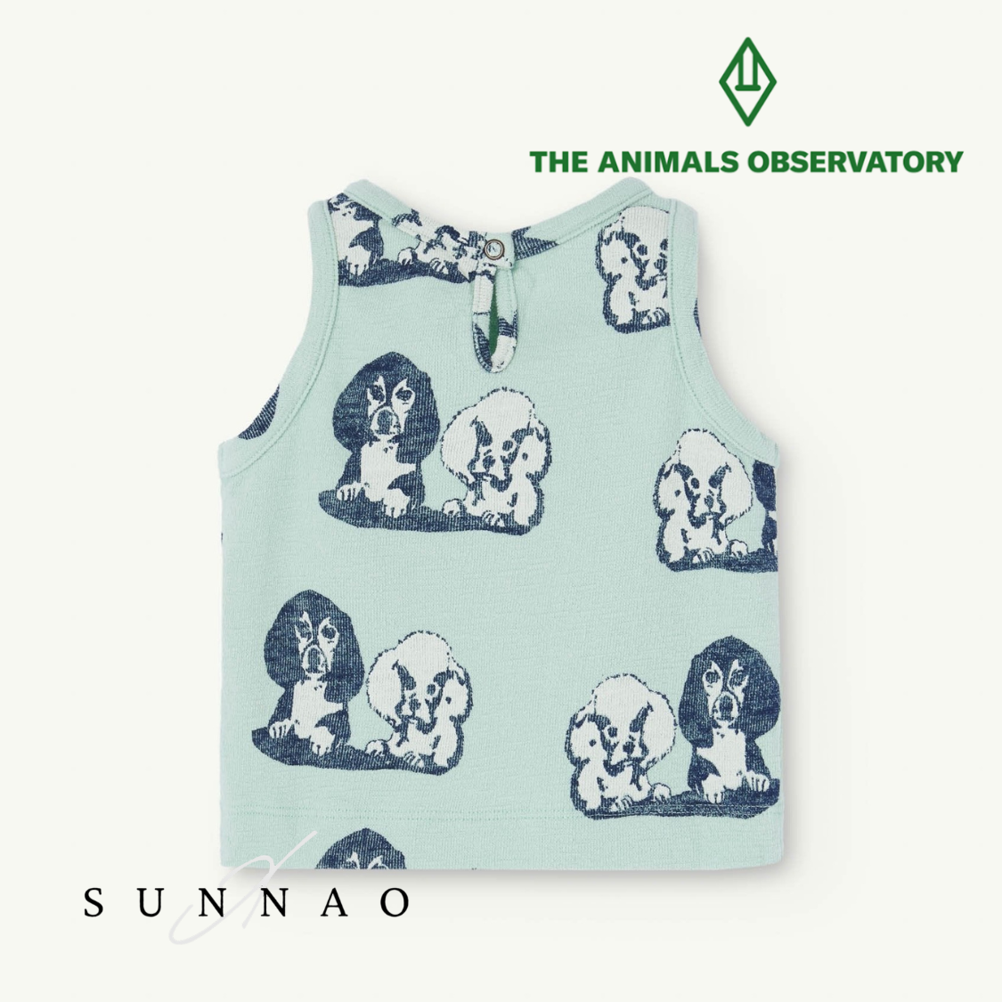 <the animals observatory>Turquoise Hyena Baby Tank Top