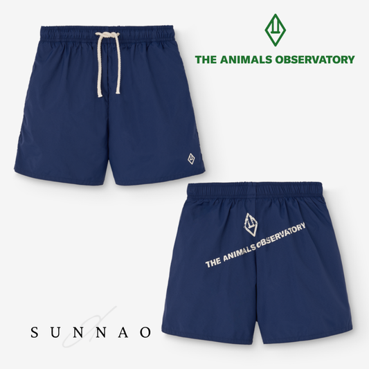 <the animals observatory> PUPPY KID SHORTS DEEP BLUE（水着）