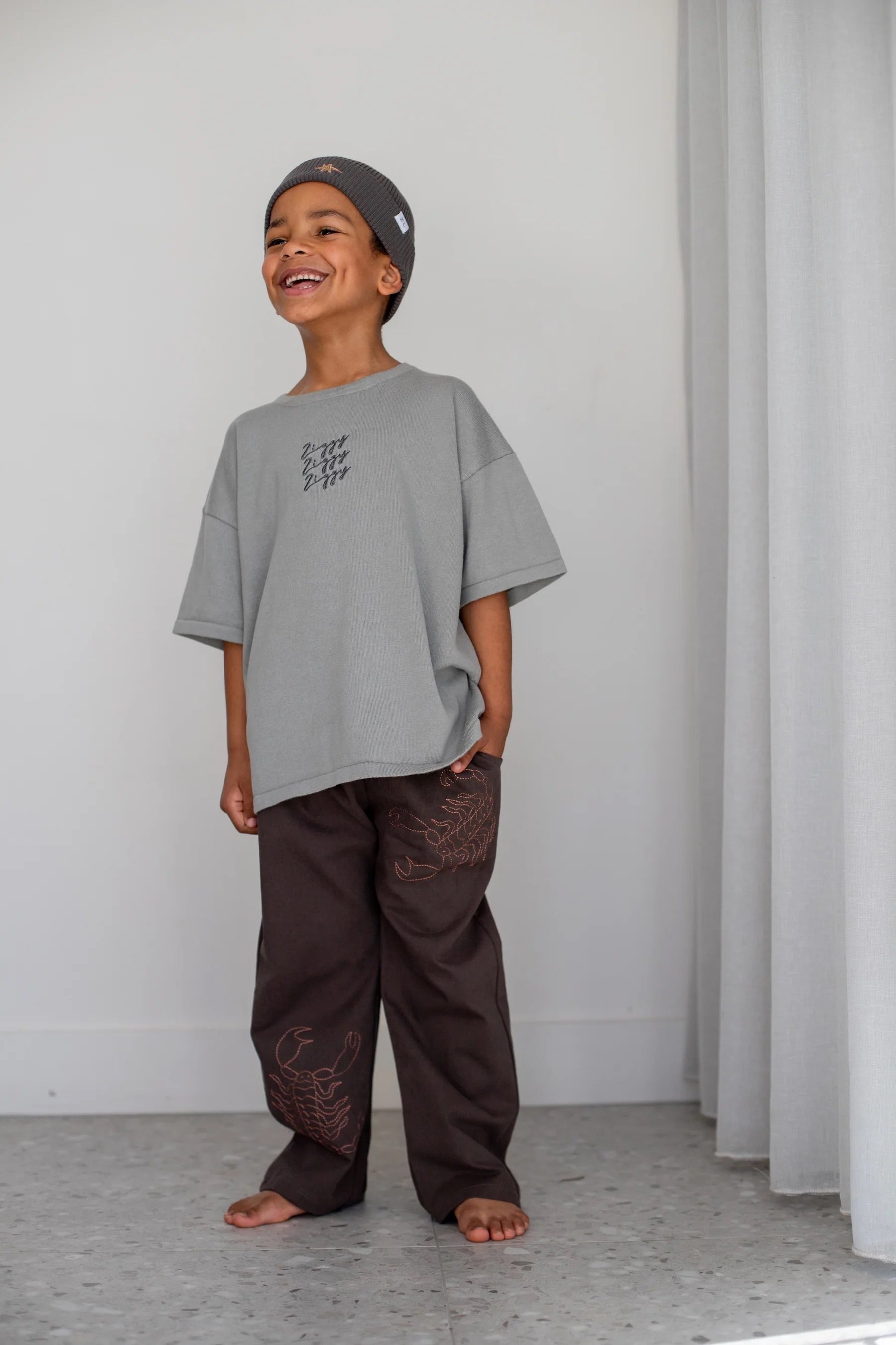 <Ziggy Lou> SIGNATURE TEE - GRAY